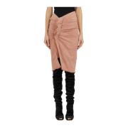 Rick Owens Denim Kjol Edfu Modell Pink, Dam