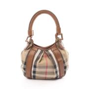 Burberry Vintage Pre-owned Laeder axelremsvskor Beige, Dam