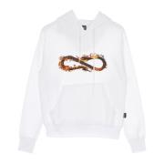 Propaganda Vit Fire Logo Hoodie White, Herr