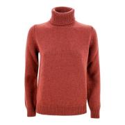 Kangra Kashmir Turtleneck Jumper med långa ärmar Brown, Dam