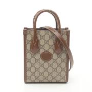 Gucci Vintage Pre-owned Laeder gucci-vskor Beige, Dam