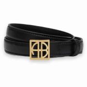 Anine Bing Monogram Läderbälte Black, Dam