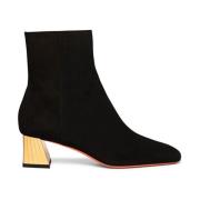 Santoni Stiliga Ankelboots Black, Dam