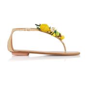 Aquazzura Eleganta Sommar Sandaler med Unik Design Multicolor, Dam