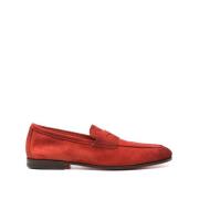 Santoni Snygga Loafers för Män Red, Herr