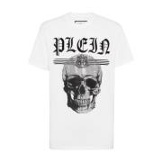 Philipp Plein Stilren T-shirt med Unik Design White, Herr