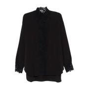 Ermanno Scervino Stilfull Skjorta med Unik Design Black, Dam