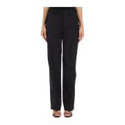 Helmut Lang Avslappnade ullbyxor Black, Dam