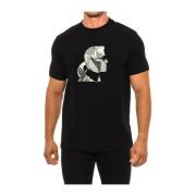 Karl Lagerfeld Klassisk stil T-shirt med korta ärmar Black, Herr