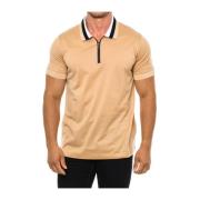 Karl Lagerfeld Polo med korta ärmar Beige, Herr