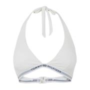 Tommy Hilfiger Triangle Fixed Bikini Top för Kvinnor White, Dam