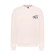 Tommy Hilfiger Grafiskt Logosweatshirt Beige, Herr