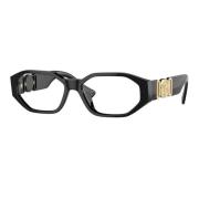 Versace Stiliga Glasögonbågar i Gb Färg Black, Unisex