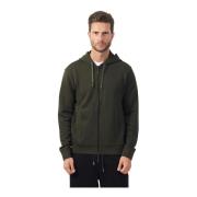 Armani Exchange Grön Hoodie i Bomull Regular Fit Green, Herr