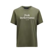 Peak Performance Original Pine Needle Tee Green, Herr