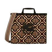 Etro Stilren Shopper Väska med P1P03871081 Brown, Dam