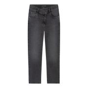 Luisa Cerano Svarta Looseleg Denim Jeans Gray, Dam