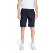 Antony Morato Bermuda Shorts Bomull Elastan Kollektion Blue, Herr