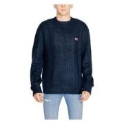 Tommy Jeans Kabelstickad Tröja Höst/Vinter Kollektion Blue, Herr