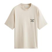 Drole de Monsieur Bomull T-shirt med Logo Print Beige, Herr