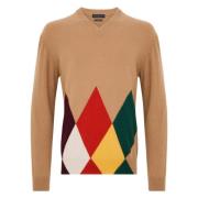 Daniele Fiesoli Stiliga Sweaters Kollektion Beige, Herr