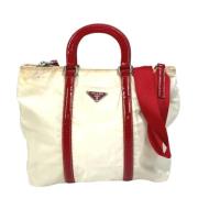 Prada Vintage Pre-owned Tyg prada-vskor White, Dam