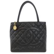 Chanel Vintage Pre-owned Laeder chanel-vskor Black, Dam