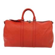 Louis Vuitton Vintage Pre-owned Laeder resvskor Red, Dam