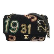 Chanel Vintage Pre-owned Canvas chanel-vskor Black, Dam