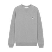 Maison Kitsuné Stiligt Sweatshirt för en Modern Look Gray, Herr