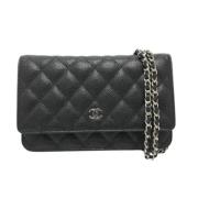 Chanel Vintage Pre-owned Laeder chanel-vskor Black, Dam