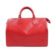 Louis Vuitton Vintage Pre-owned Laeder handvskor Red, Dam