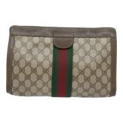 Gucci Vintage Pre-owned Canvas kuvertvskor Beige, Dam