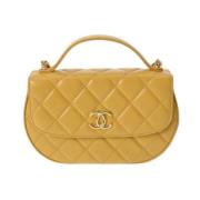 Chanel Vintage Pre-owned Laeder chanel-vskor Yellow, Dam