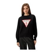 Guess Crewneck Sweatshirt Black, Dam