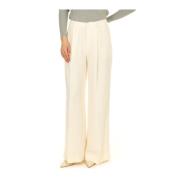 Ralph Lauren Kirahn Full Length Veckade Byxor Beige, Dam