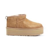 UGG Mocka Ankelboot med Plattform Brown, Dam