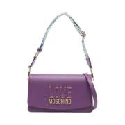 Love Moschino Axelväska Purple, Dam