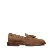 Brunello Cucinelli Brun Mocka Tassel Loafers Brown, Herr