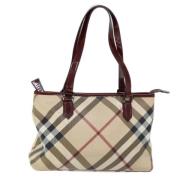 Burberry Vintage Pre-owned Canvas handvskor Beige, Dam