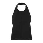 Wardrobe.nyc Sleeveless Tops Black, Dam