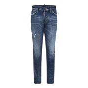 Dsquared2 Blå Jeans Slim Fit Italien Tillverkad Blue, Herr