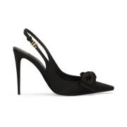 Dolce & Gabbana Svarta platta skor Elegant stil Black, Dam