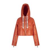 Khrisjoy Orange Shorty Cropped Down Jacket Orange, Dam