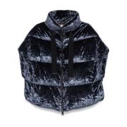 Herno Sammet Puffer Cape Black, Dam