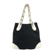 Chanel Vintage Pre-owned Canvas chanel-vskor Black, Dam