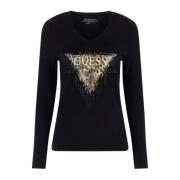 Guess Långärmad T-shirt Black, Dam