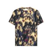 Isabel Marant Kortärmad Rund Hals Bomull Tee Multicolor, Herr