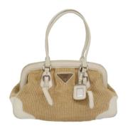 Prada Vintage Pre-owned Tyg prada-vskor Beige, Dam