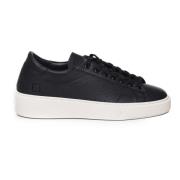 D.a.t.e. Svarta Sneakers med Logotyp, Tillverkade i Italien Black, Her...